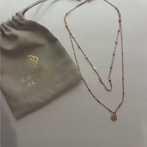Kendra Scott Rose Gold Layered Necklace